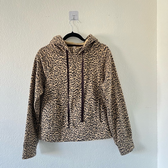 Daily Practice by Anthropologie Leopard Print Hoodie - Picture 1 of 4